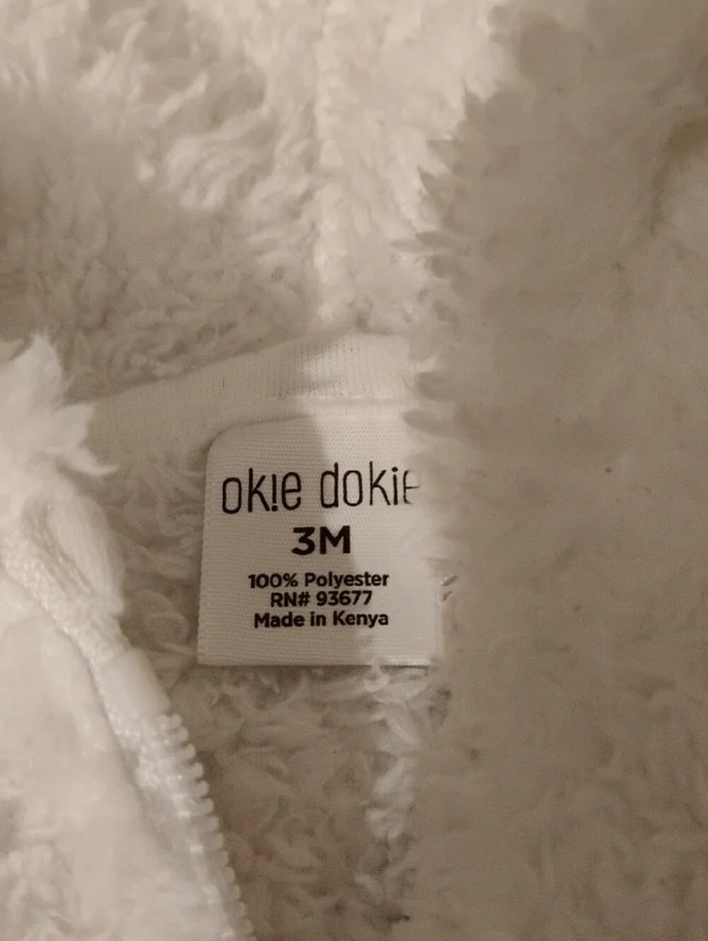 okie dokie fluffy white